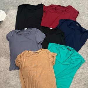 Lot of 7 sexy modest tops women’s size large